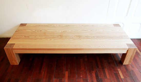 Ash 4-square low table