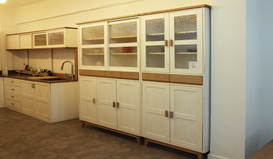 White vintage cabinet